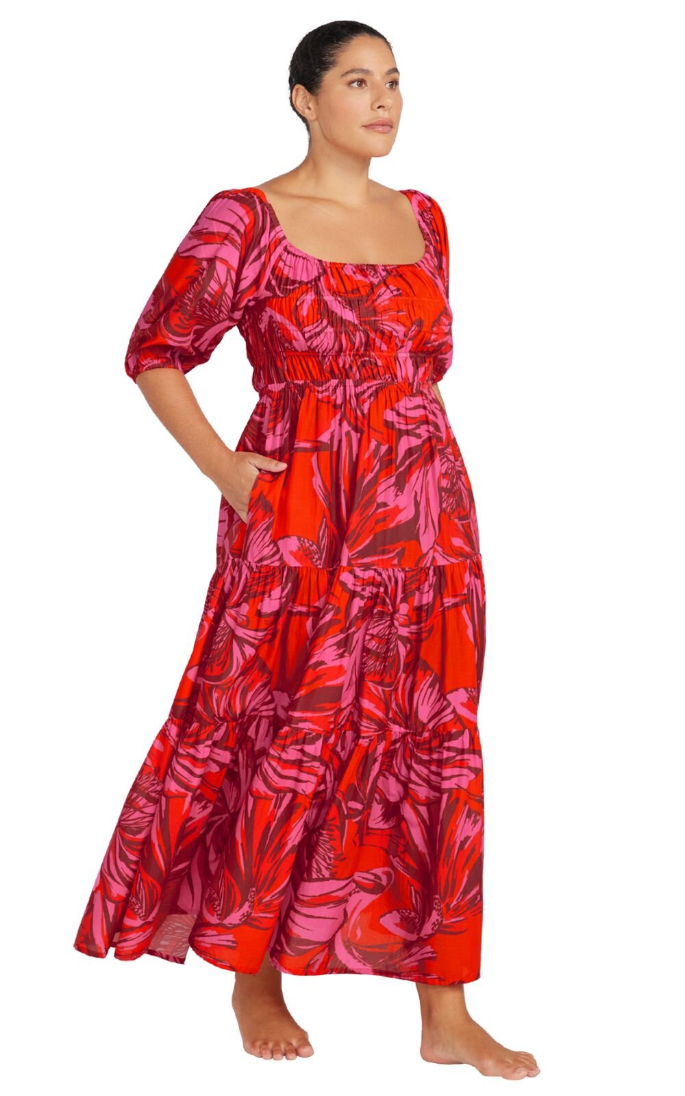 Handel Off Shoulder Maxi product photo.