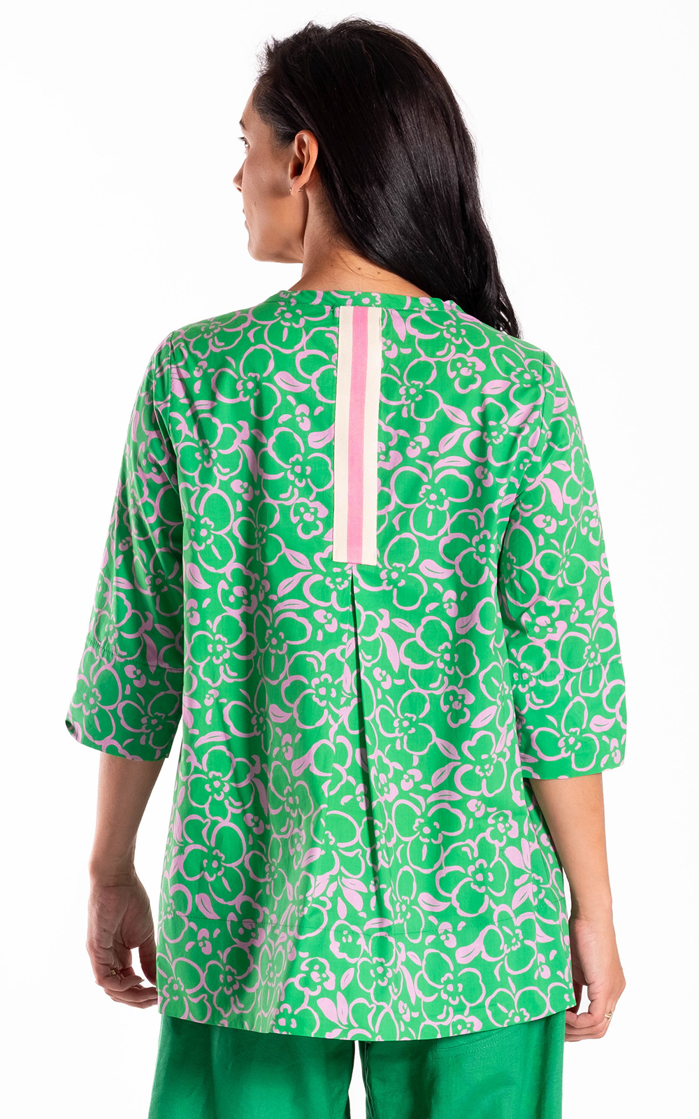 Pleat Back Top product photo.