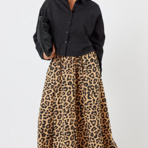 Azure Skirt Leopard