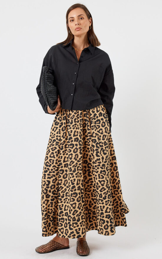 Azure Skirt Leopard product photo.