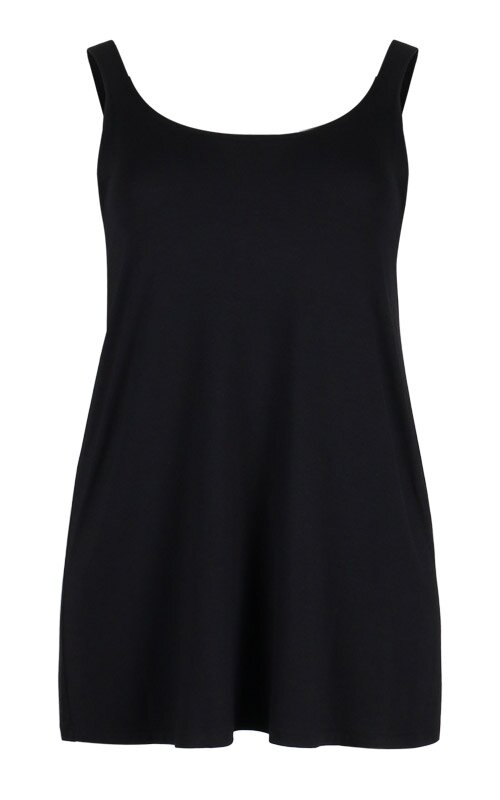 X Long Bamboo Singlet product photo.