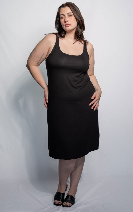 Bamboo Singlet Dress product photo.
