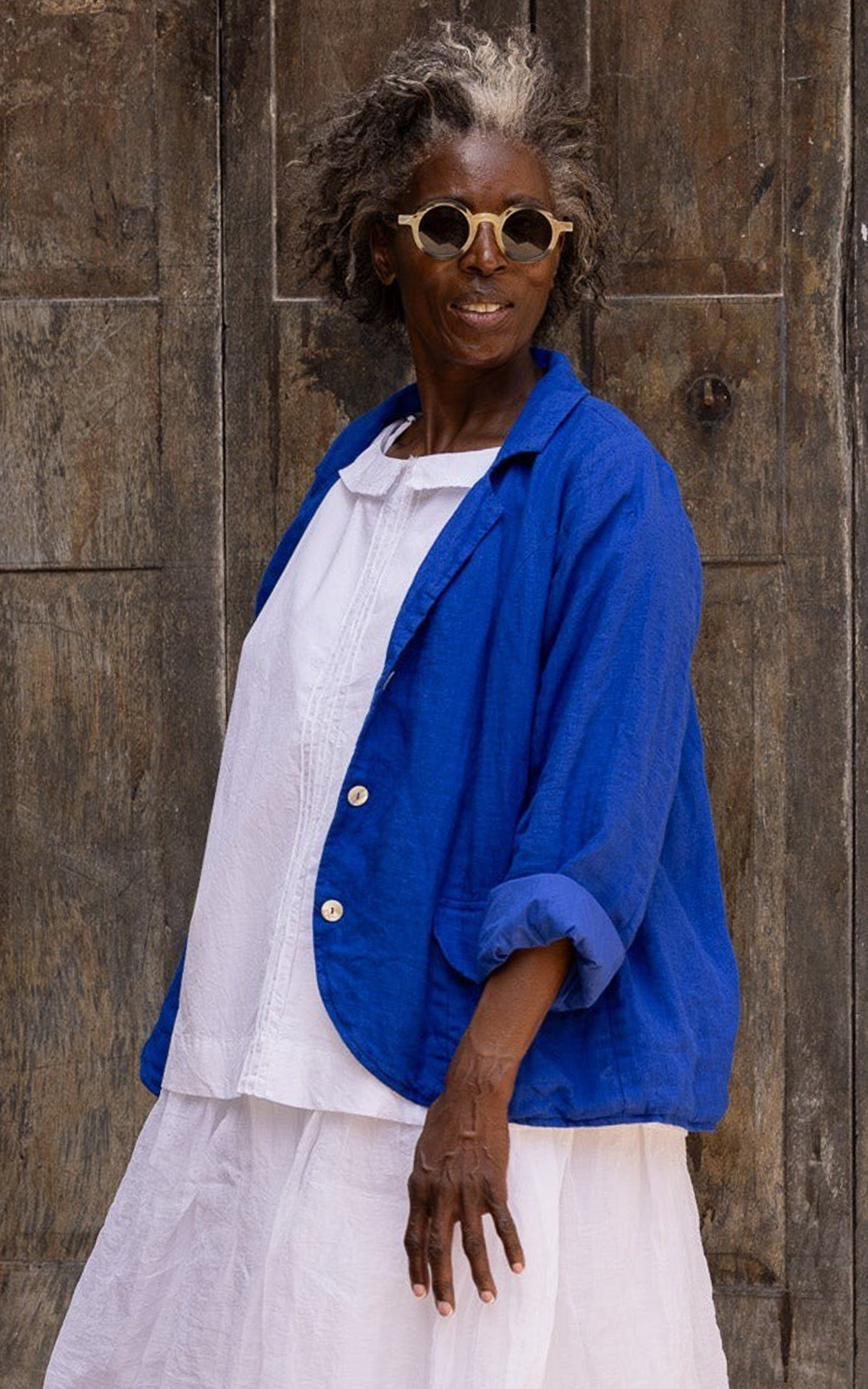 Baridi Jacket Linen product photo.