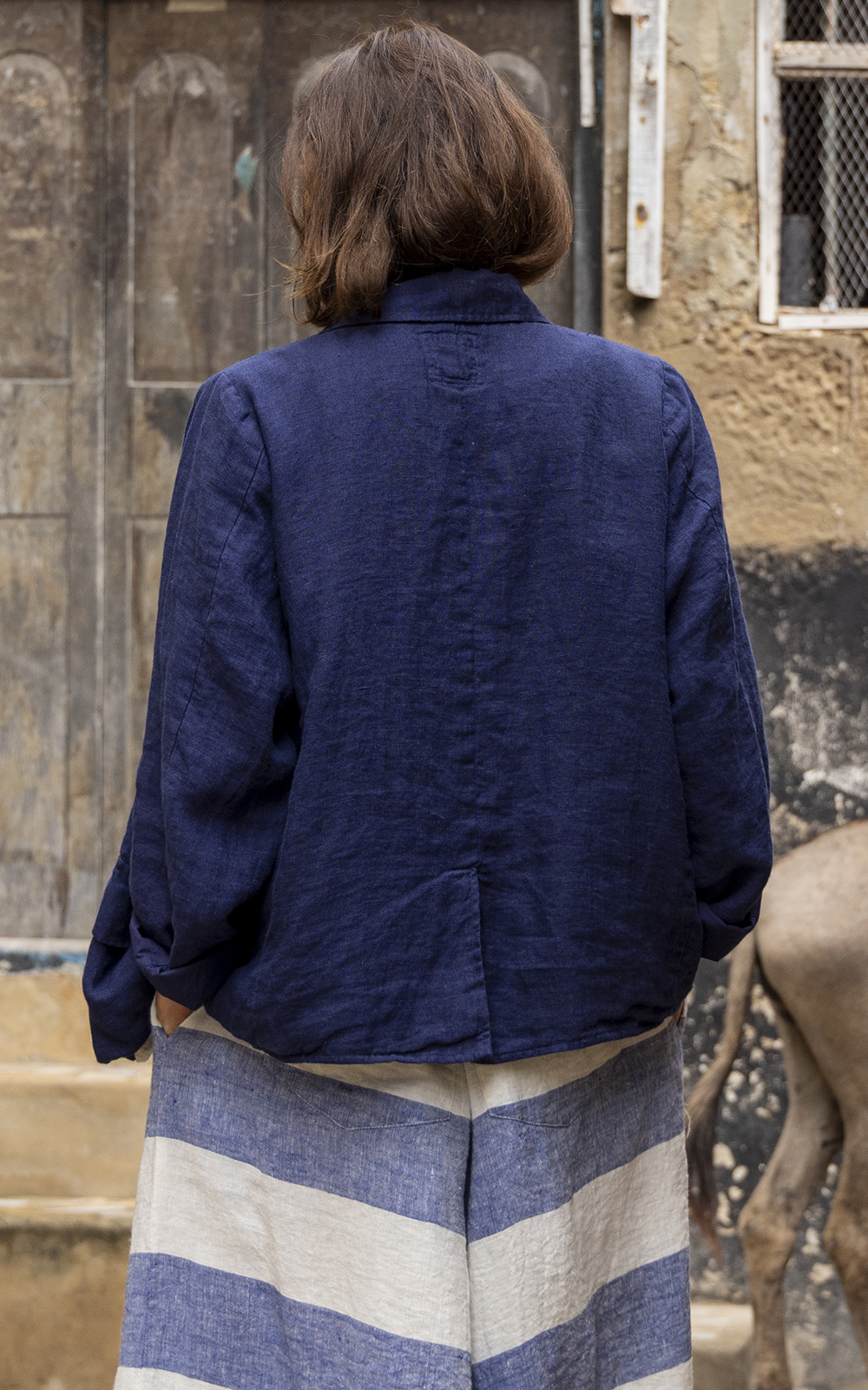 Baridi Jacket Linen product photo.
