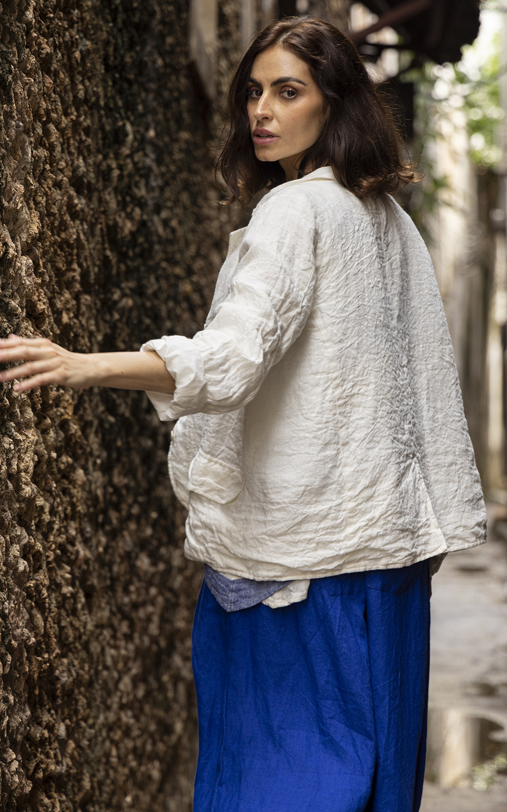 Baridi Jacket Linen product photo.