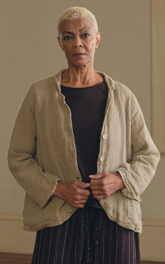 Baridi Jacket Raw Linen product photo.