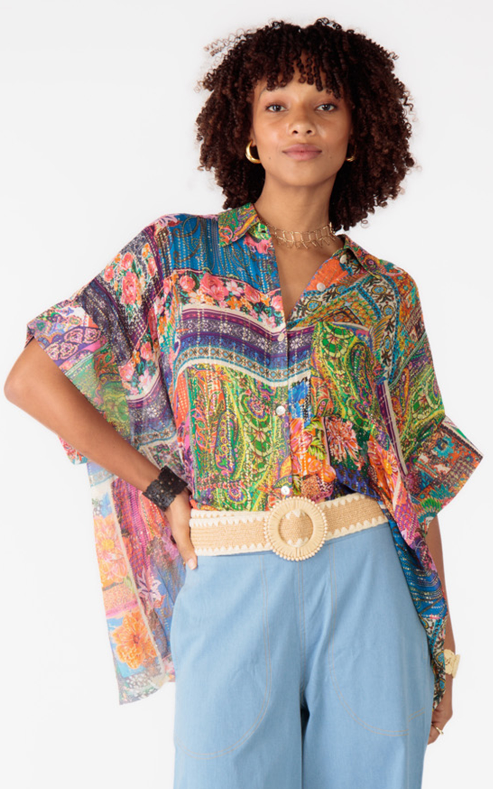 Basilica Kaftan Shirt product photo.