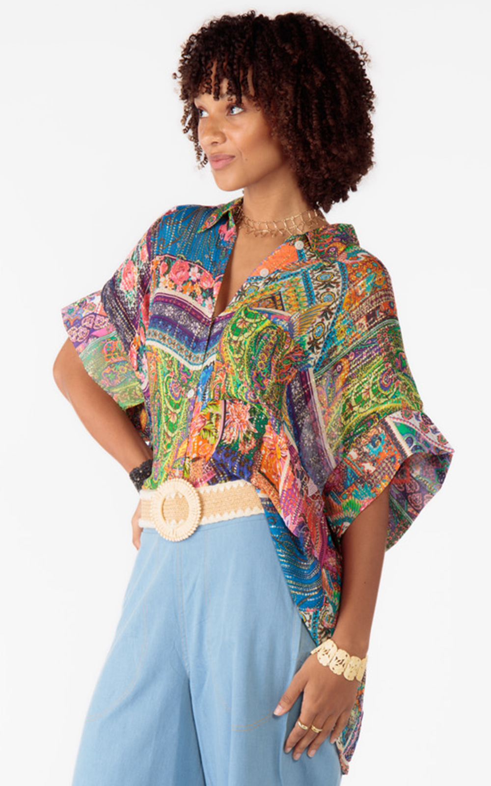 Basilica Kaftan Shirt product photo.