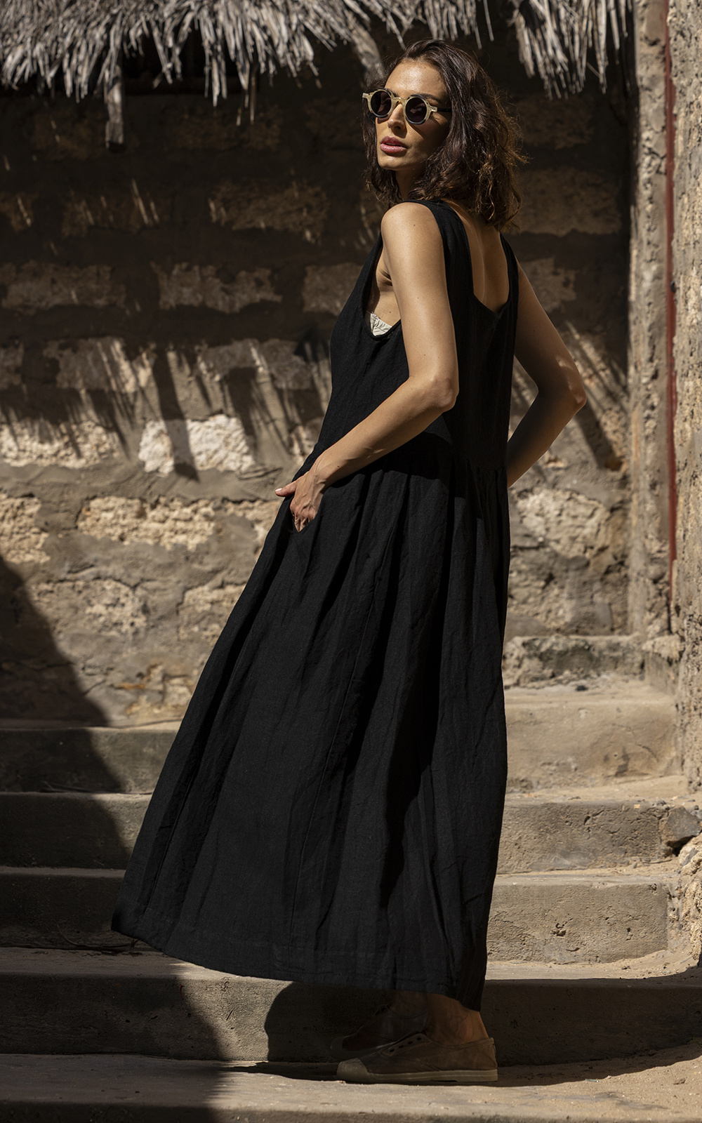 Binti Dress Linen product photo.