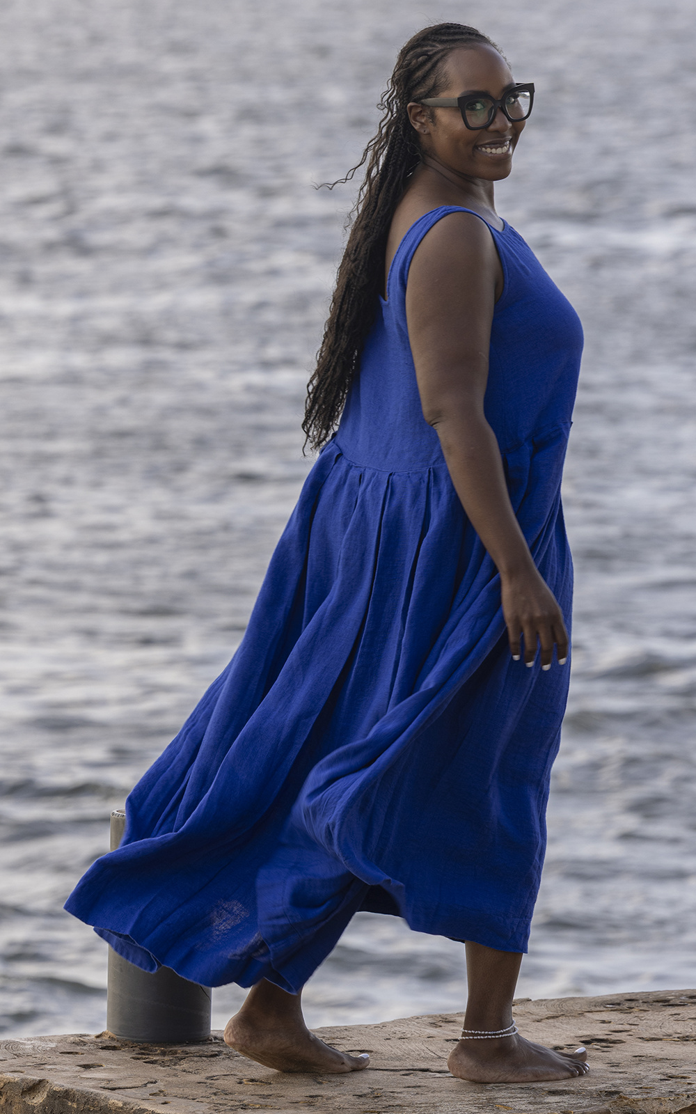 Binti Dress Linen product photo.