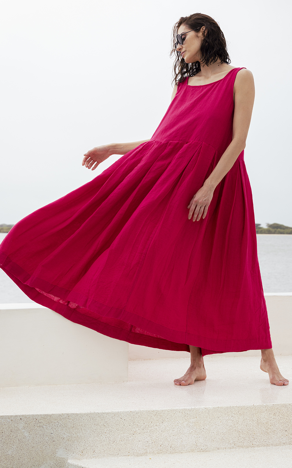 Binti Dress Linen product photo.