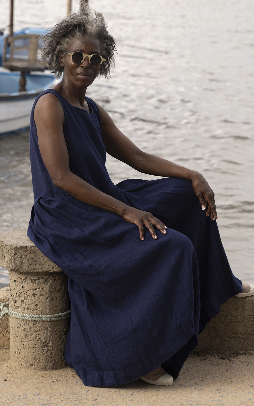 Binti Dress Linen product photo.