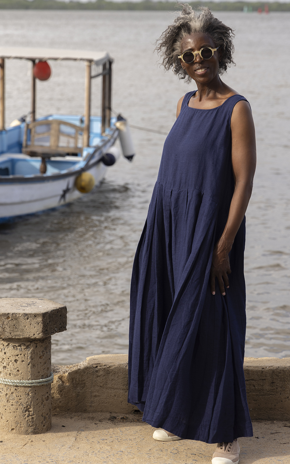 Binti Dress Linen product photo.