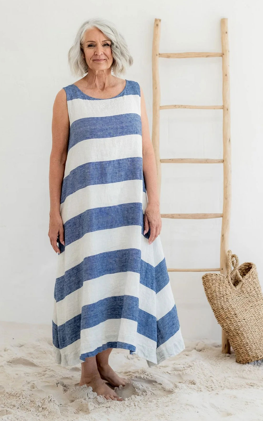 Bronte Dress Linen product photo.