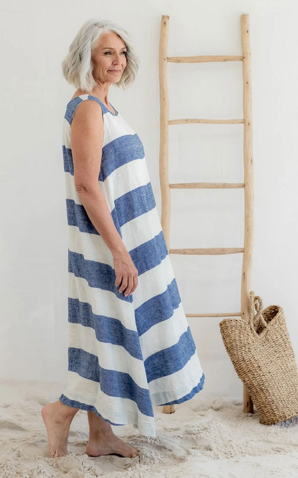 Bronte Dress Linen product photo.
