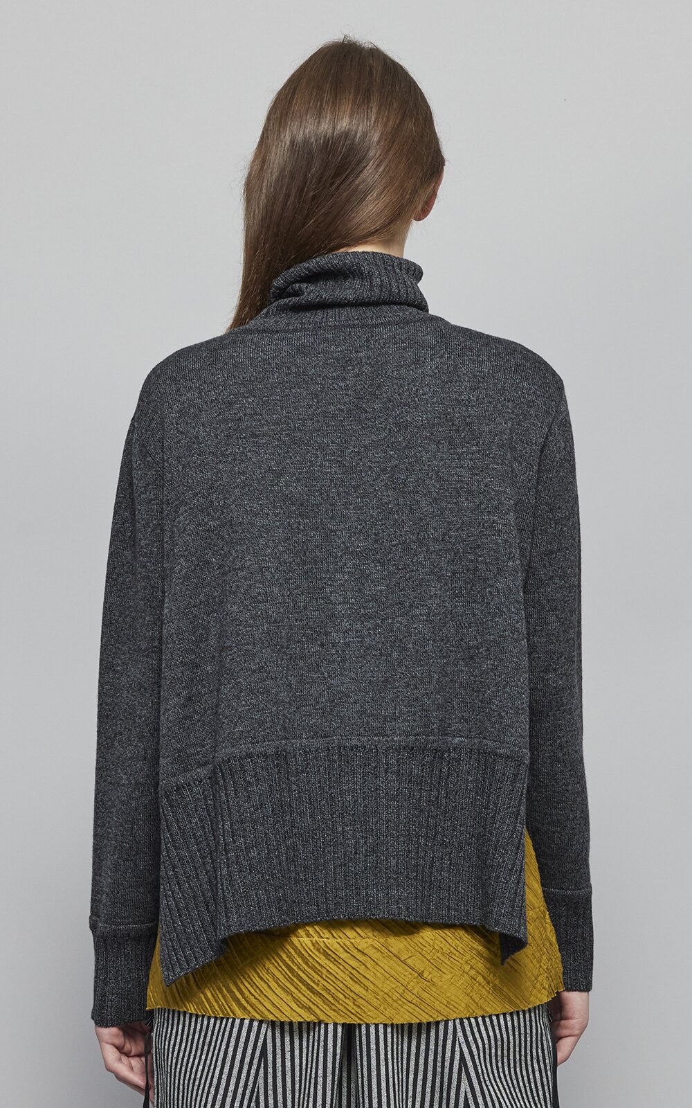 Enfold Funnel Neck Cardigan product photo.