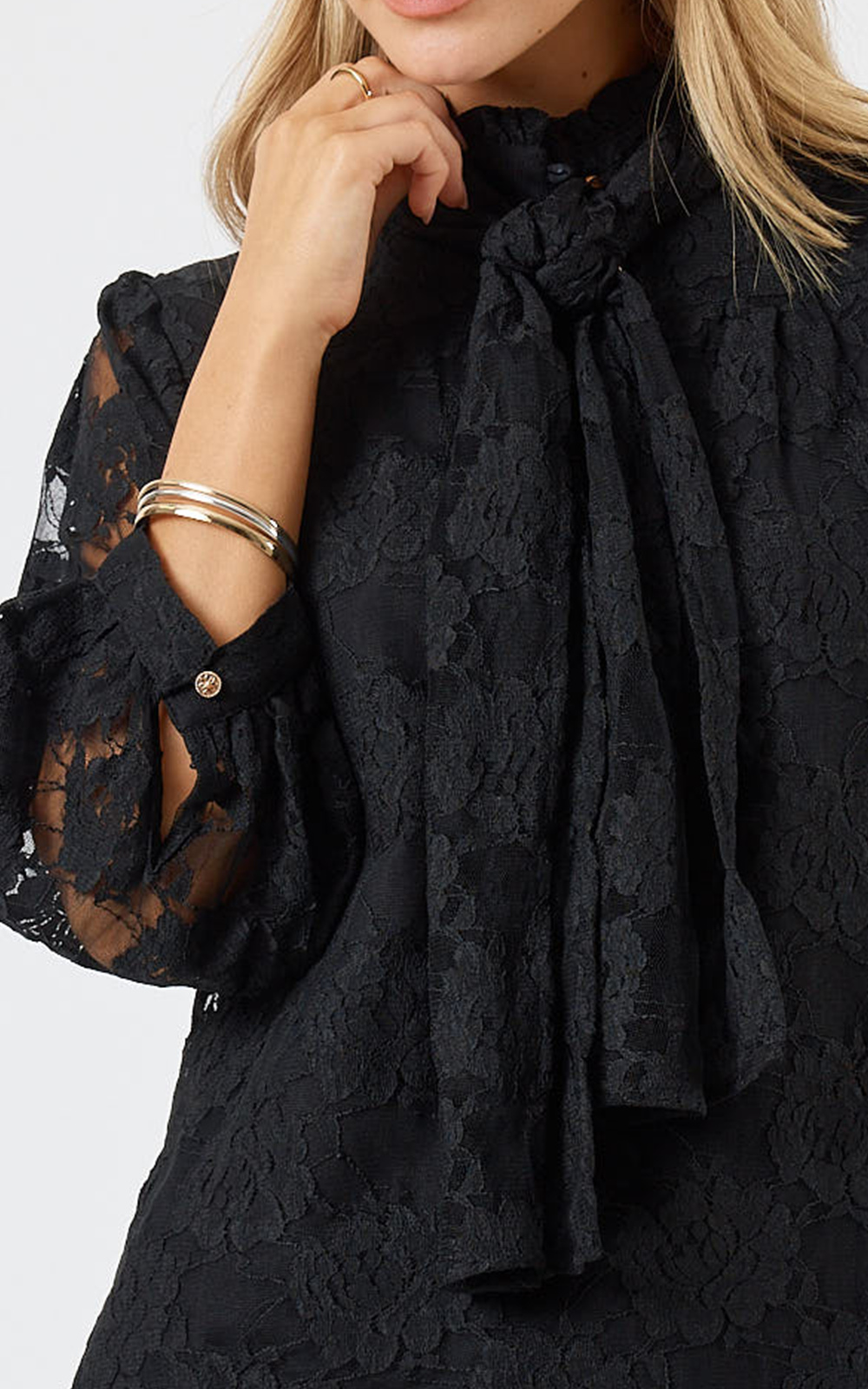 Chandler Lace Shirt product photo.