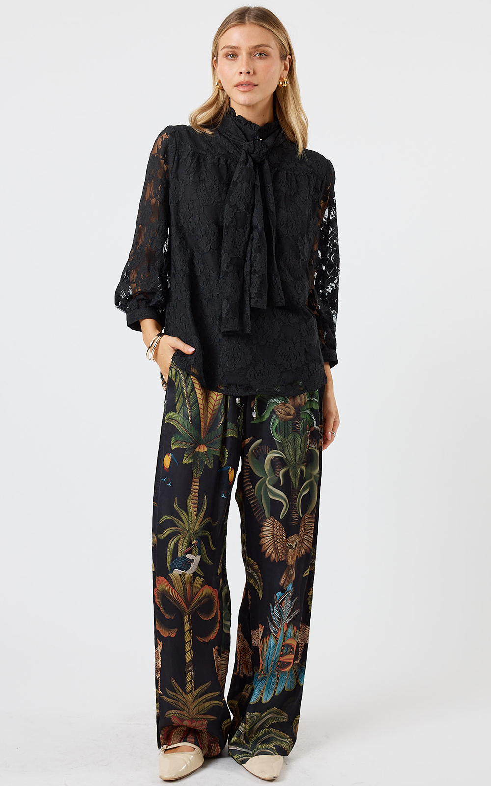 Chandler Lace Shirt product photo.