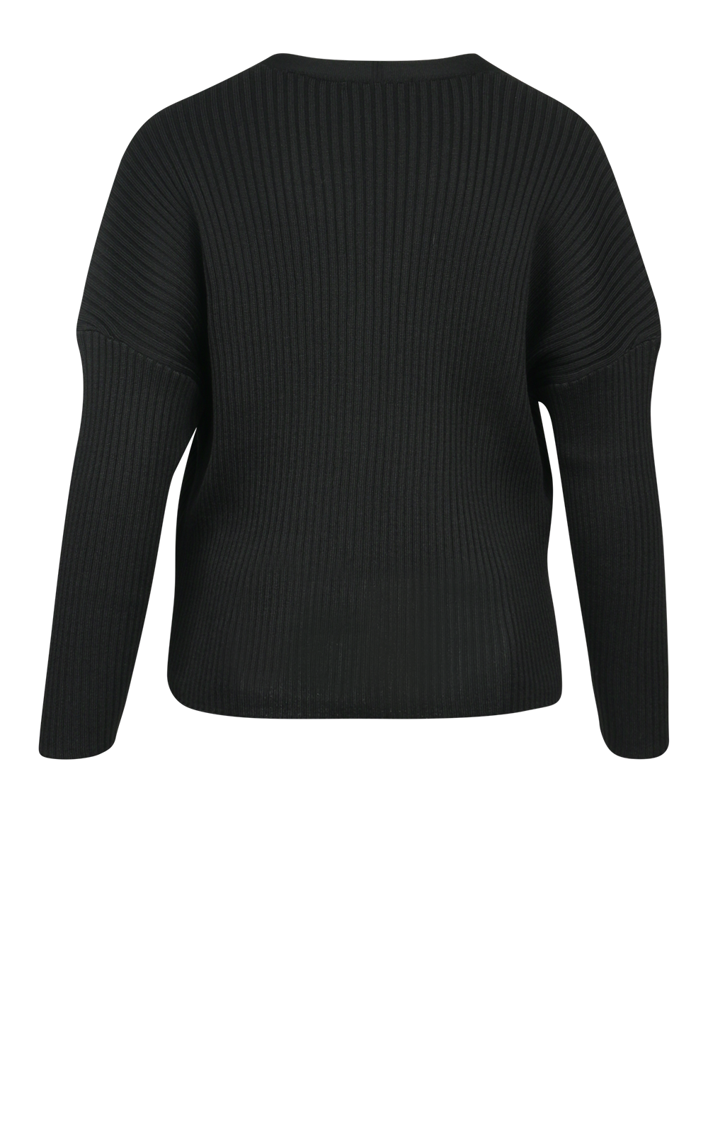 Easy Rib Vee Cardigan product photo.