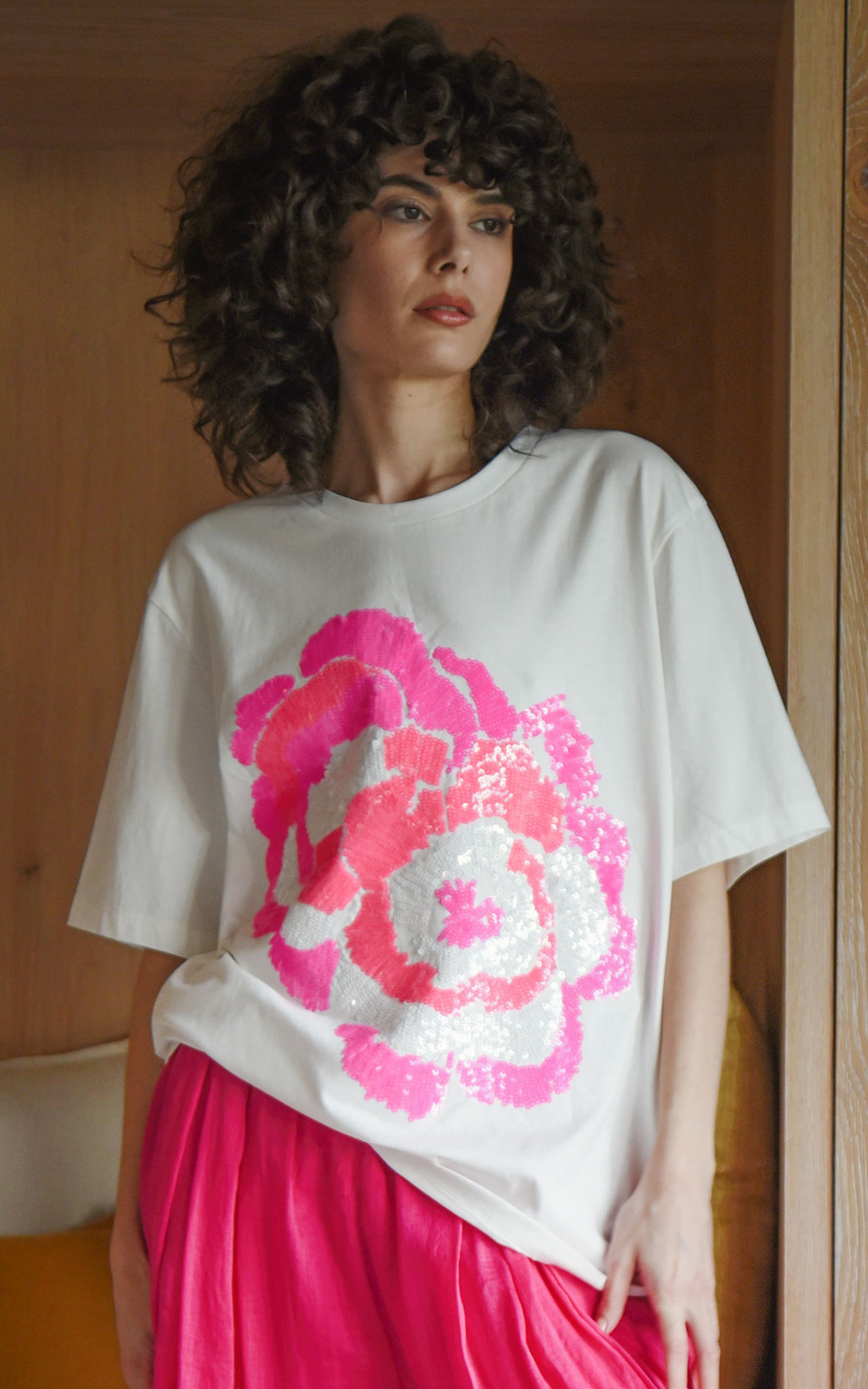 The Glitz Crew Tee product photo.