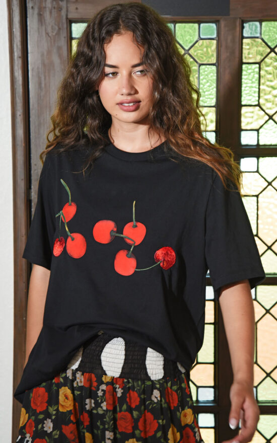 Eat Drink & Be Cherry Top product photo.