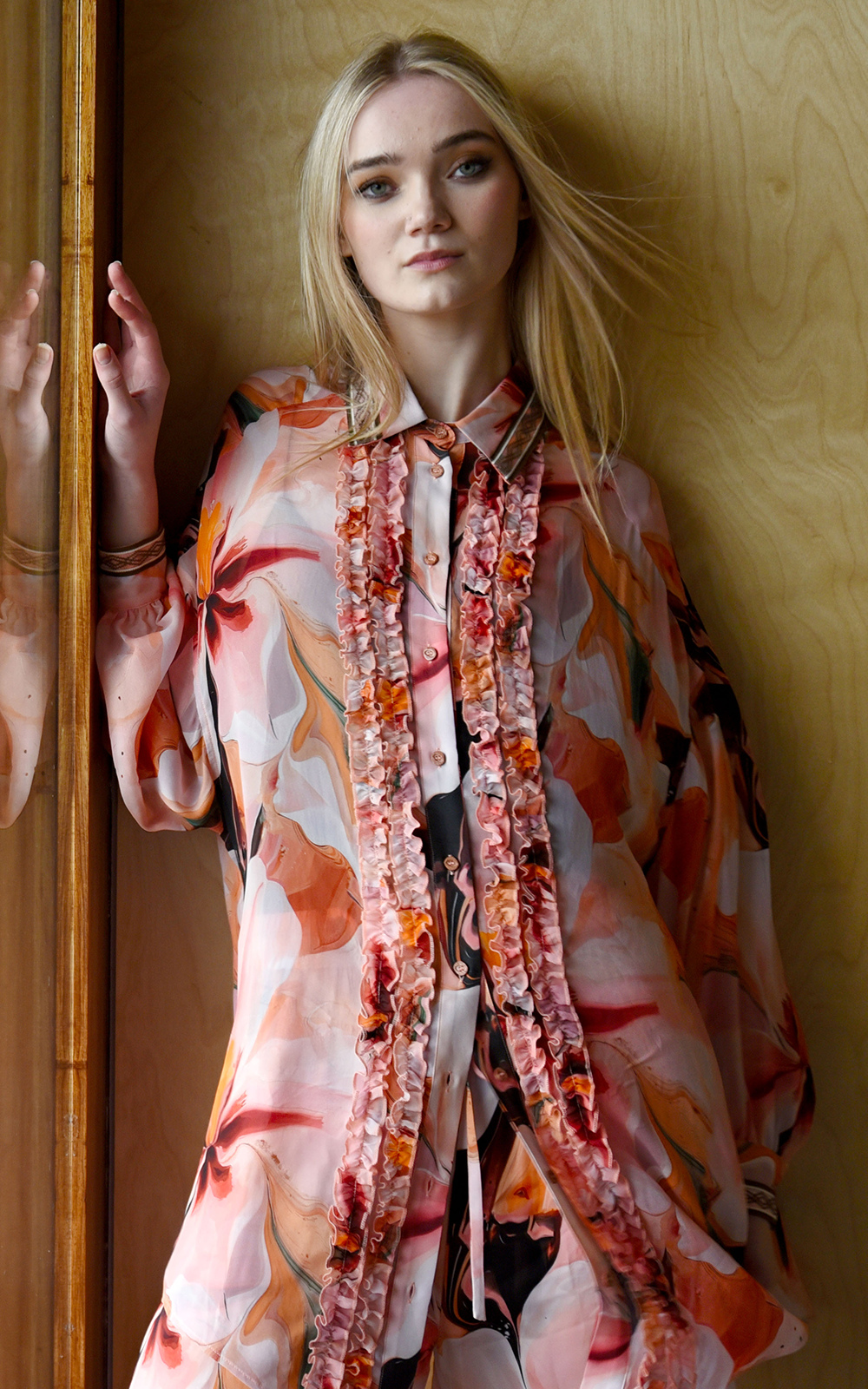 Shadow Frill Top product photo.