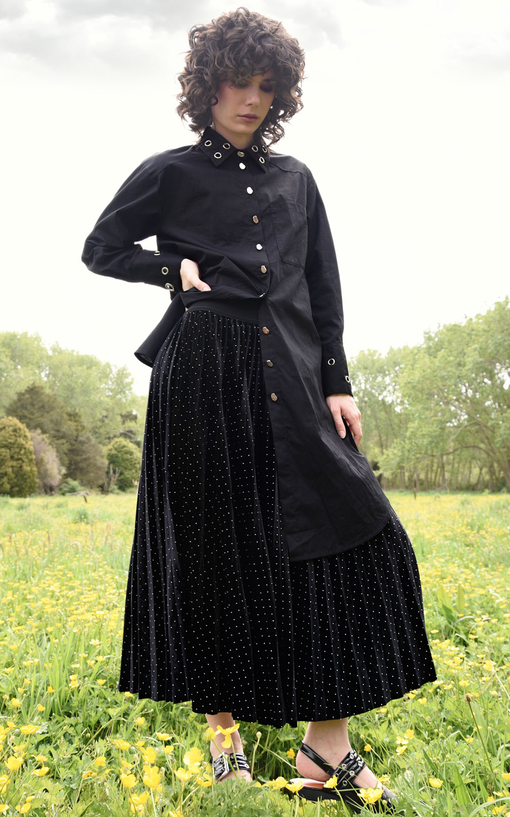 Forever Long Skirt product photo.