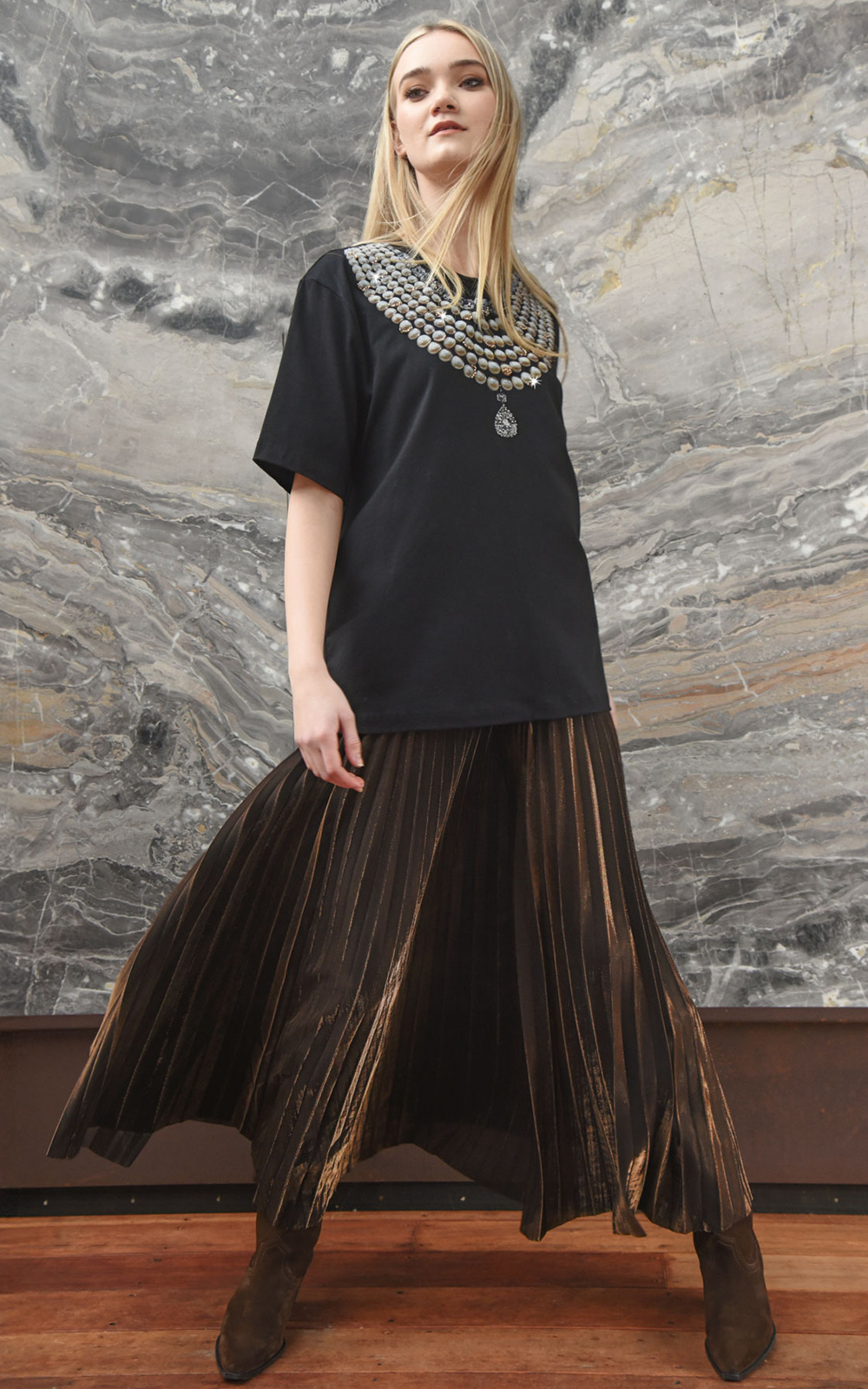 Forever Long Skirt product photo.