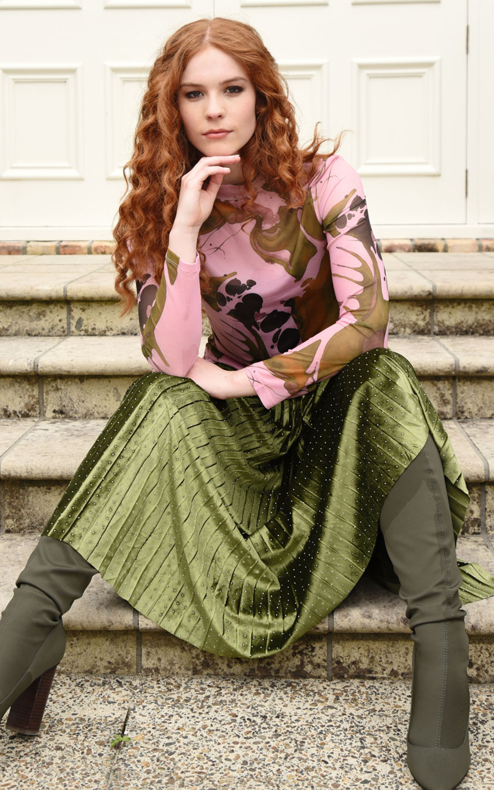 Forever Long Skirt product photo.