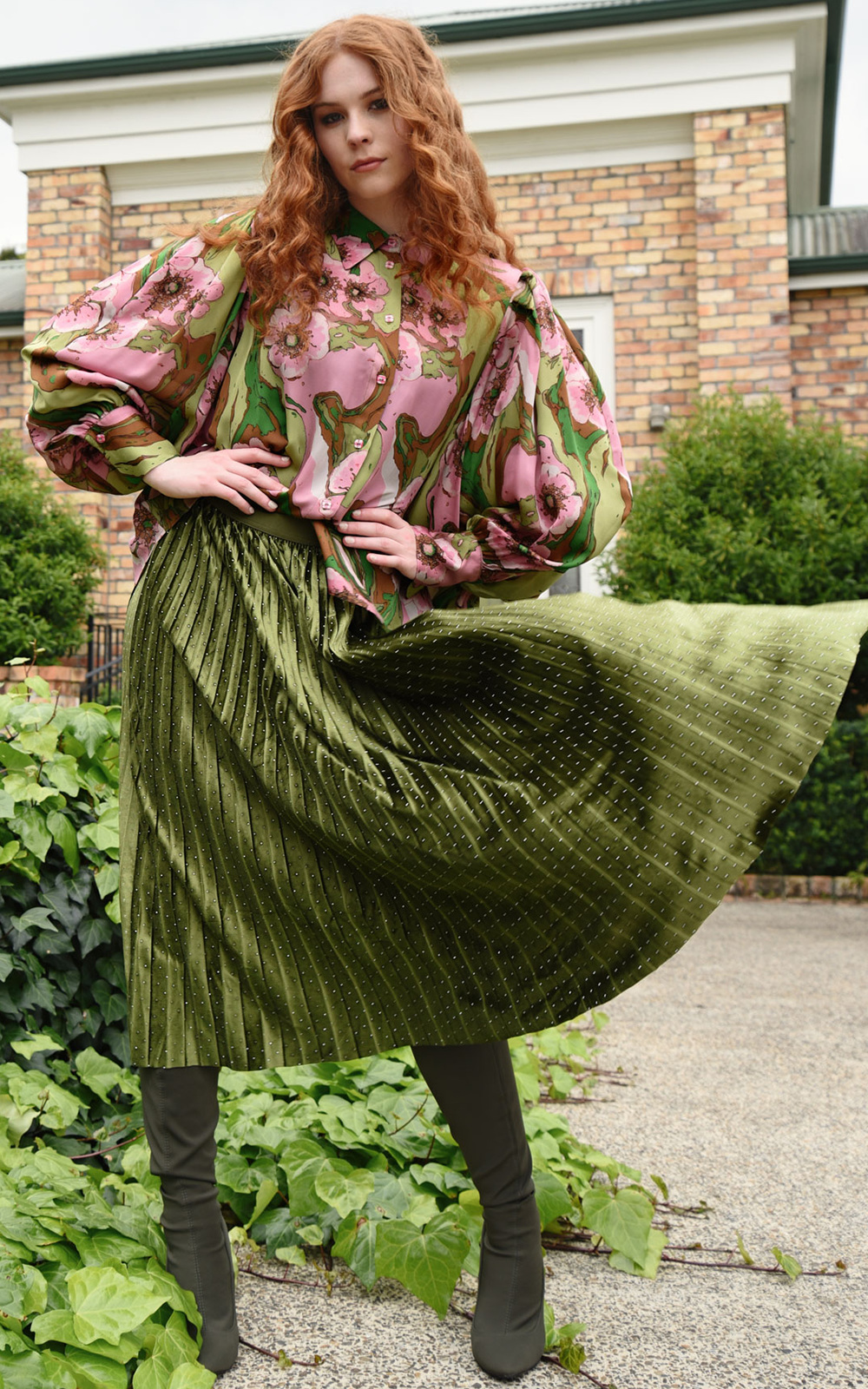 Forever Long Skirt product photo.