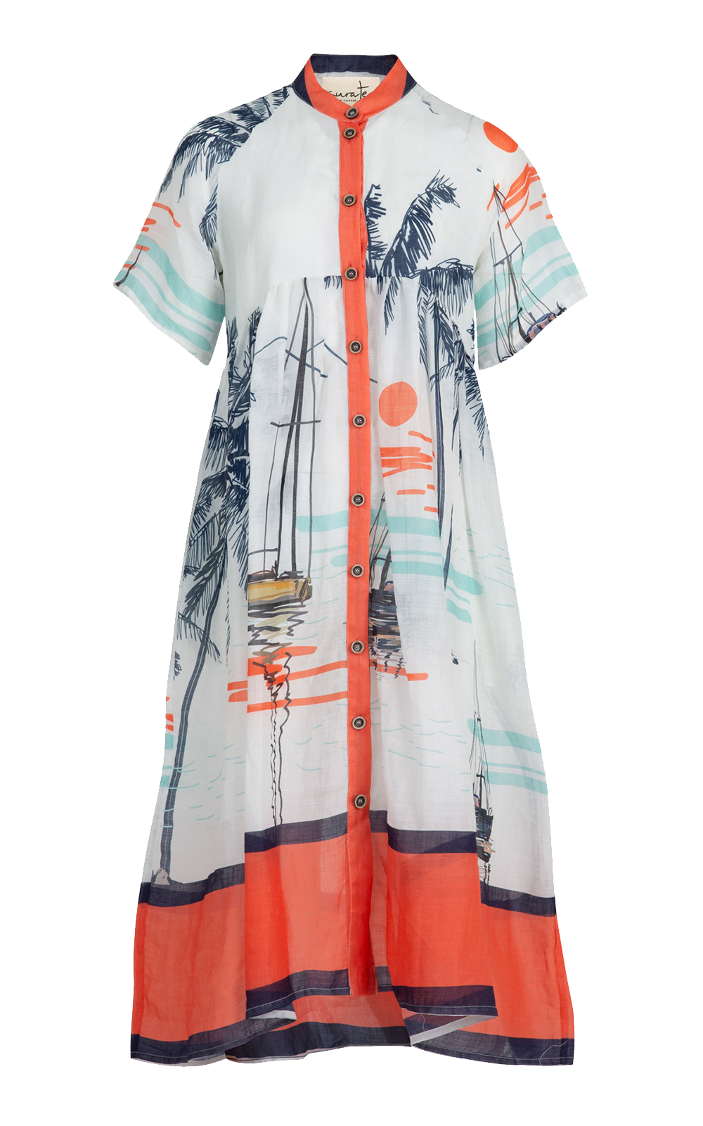 Don'T Make Waves Dress With Slip product photo.