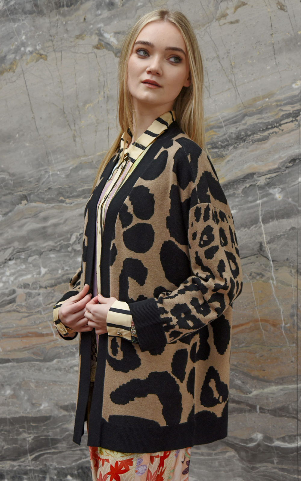 Spot N Cold Cardigan product photo.