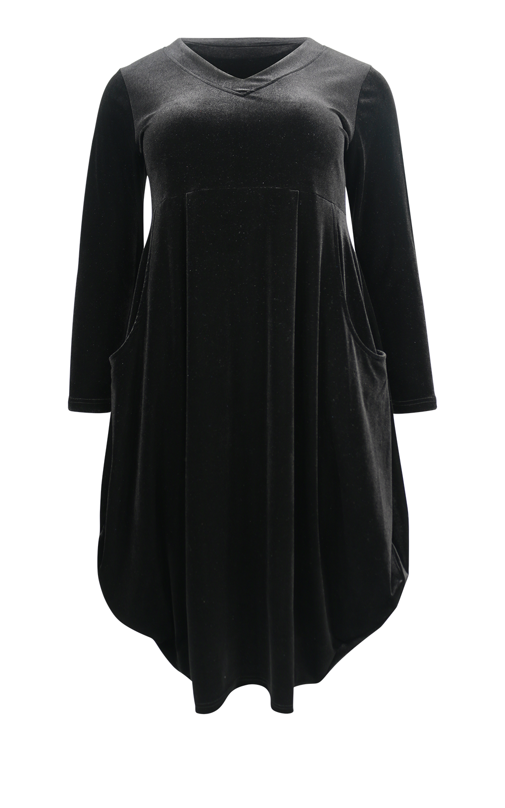 Carly Dress Velvet product photo.