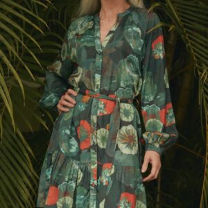 Fantasia Short Dress In Blue Lotus