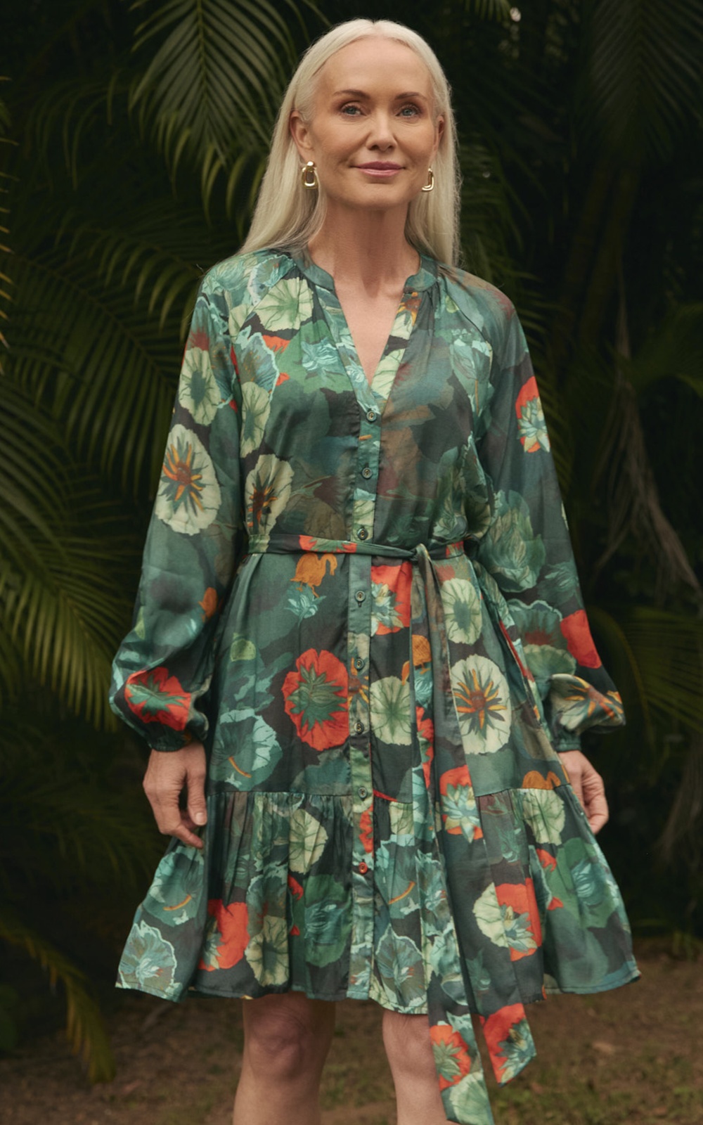 Fantasia Short Dress In Blue Lotus  product photo.