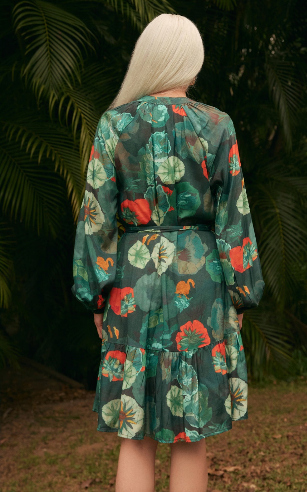 Fantasia Short Dress In Blue Lotus  product photo.