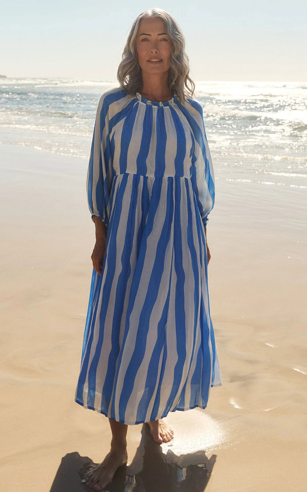 Freya Reversible Billow Dress product photo.