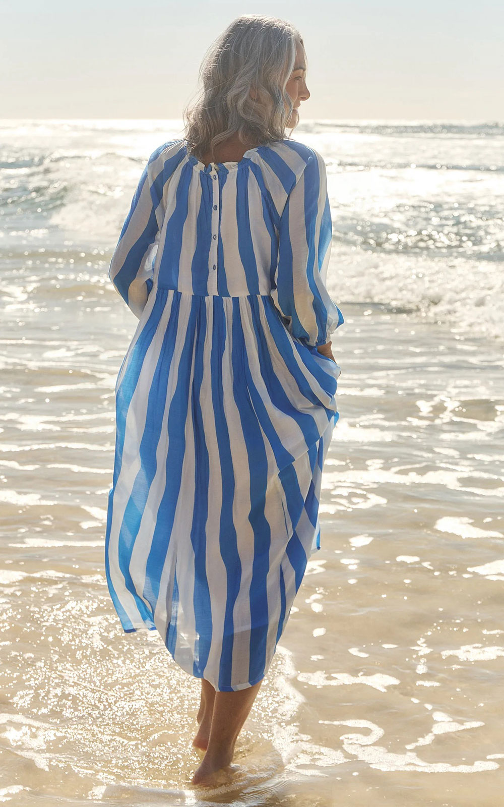 Freya Reversible Billow Dress product photo.