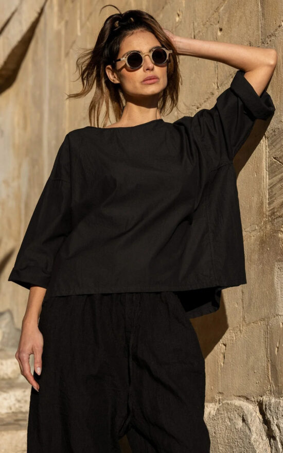 Dominique Top Cotton Twill product photo.