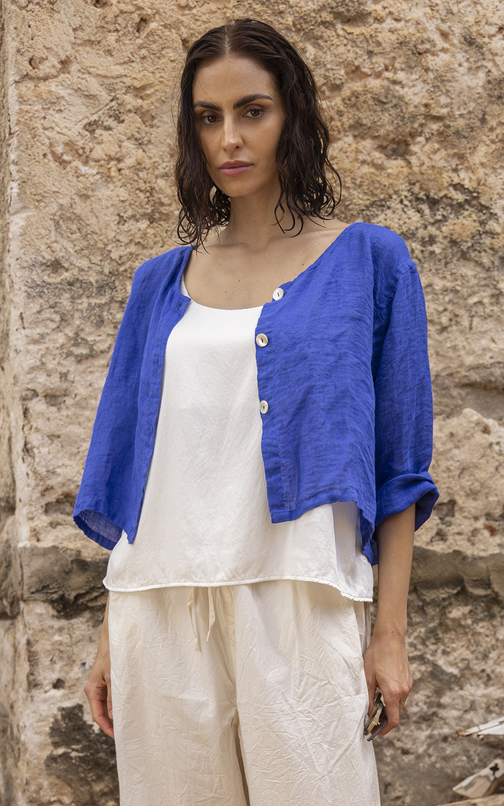 Doto Jacket Gauze Linen product photo.