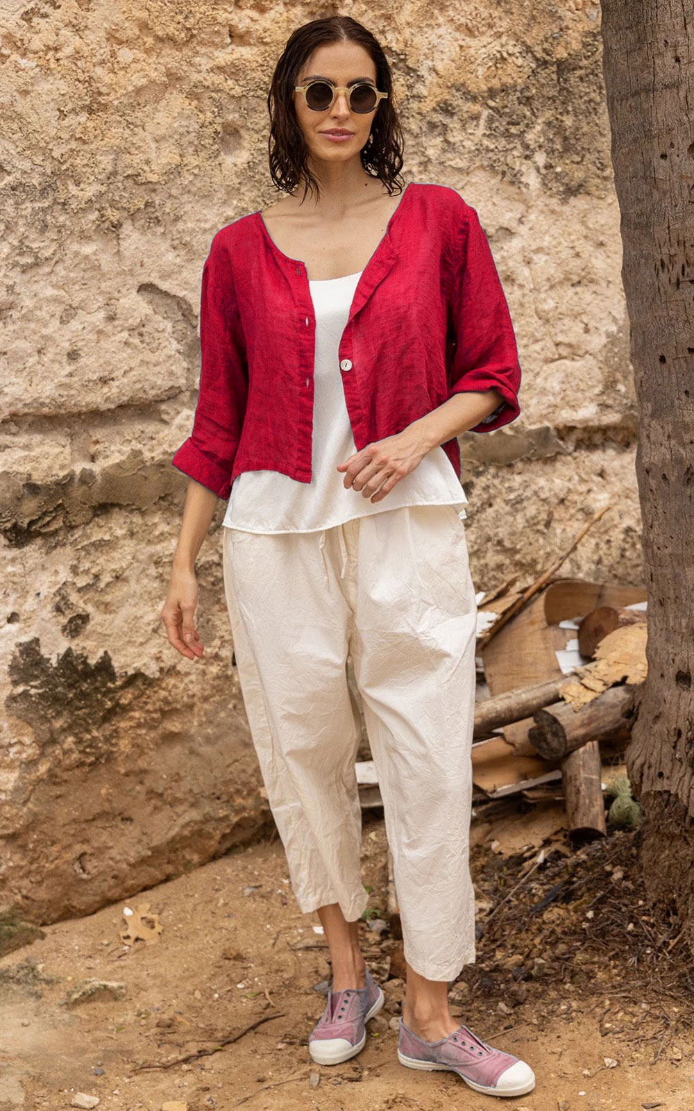Doto Jacket Gauze Linen product photo.