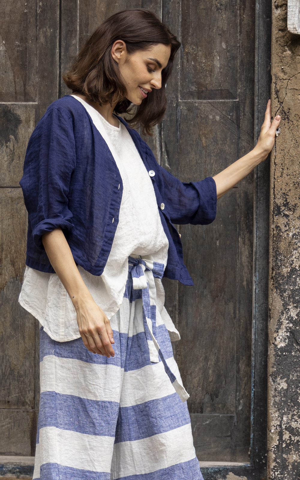 Doto Jacket Gauze Linen product photo.