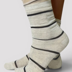 Double Stripe Frill Sock