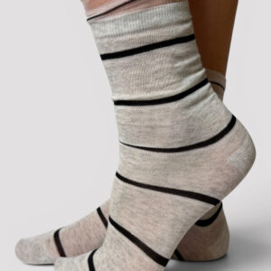 Double Stripe Frill Sock