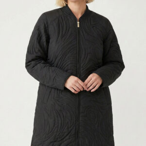 Long Quilted A Shaped Jacket