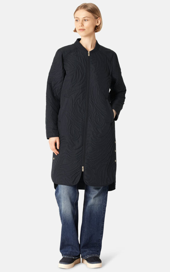 Dune Padded Quilt Coat product photo.
