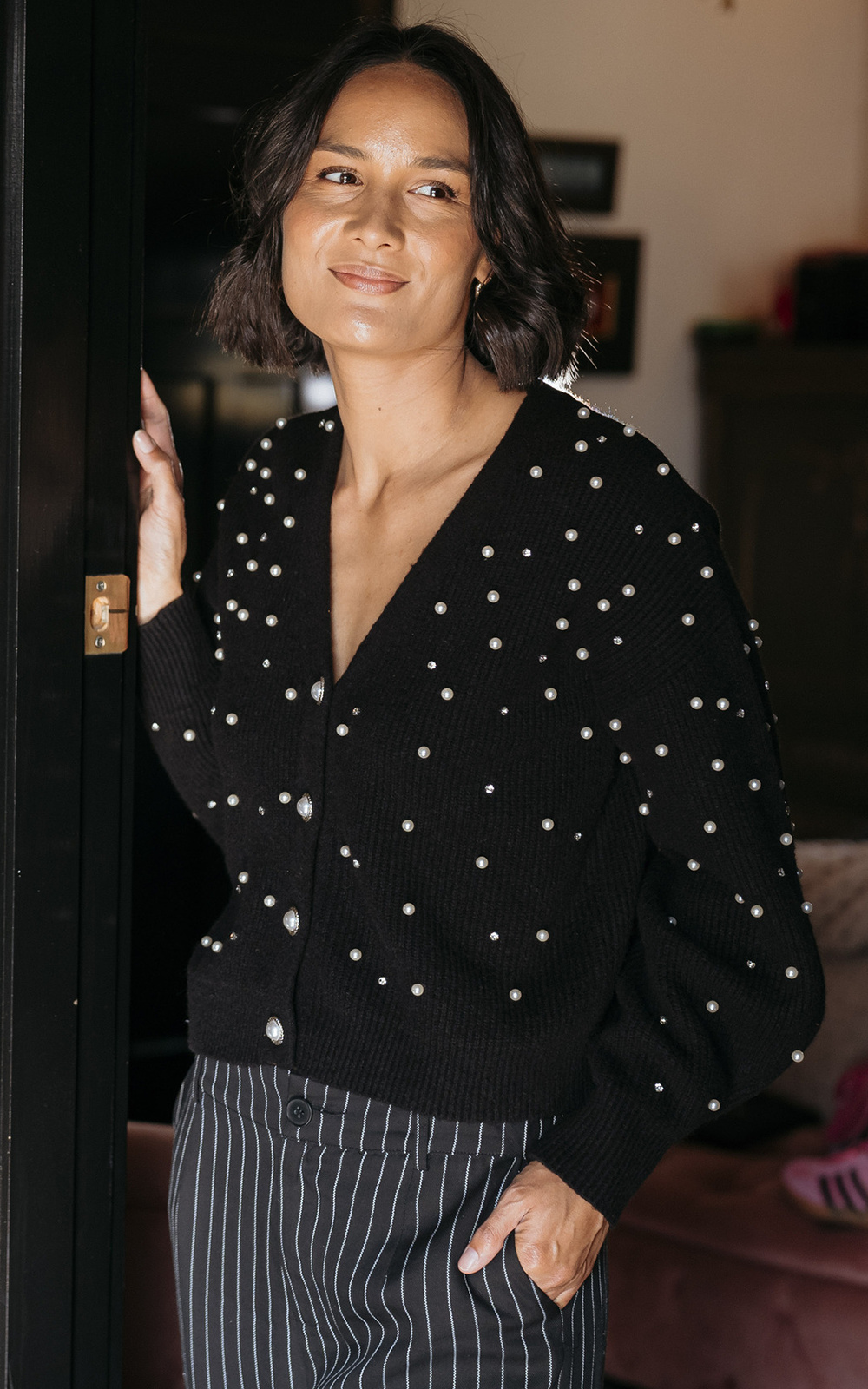 Pearl Cardi product photo.