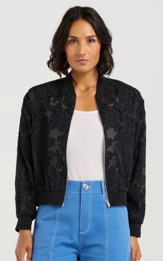 Skylar Bomber product photo.