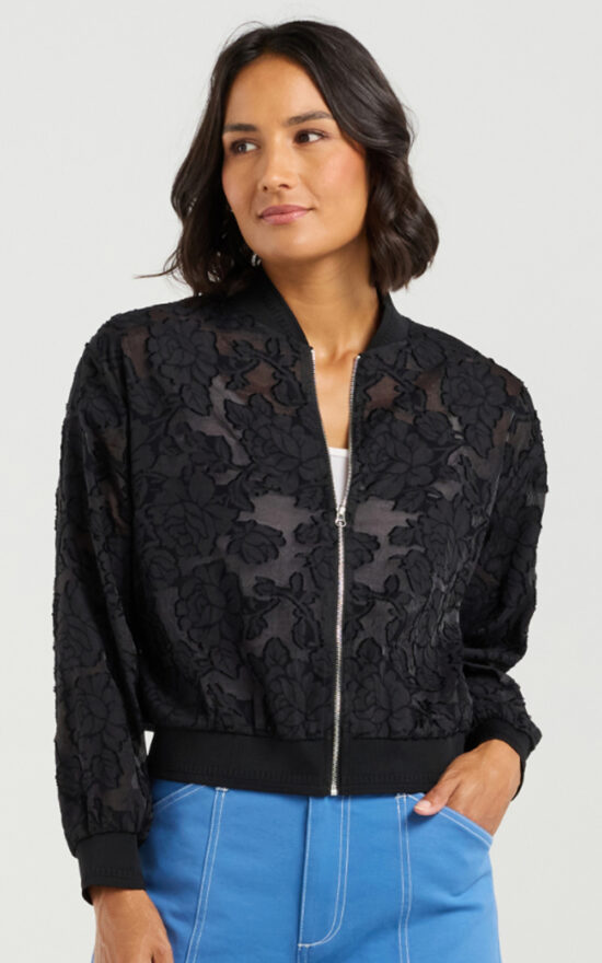 Skylar Bomber product photo.