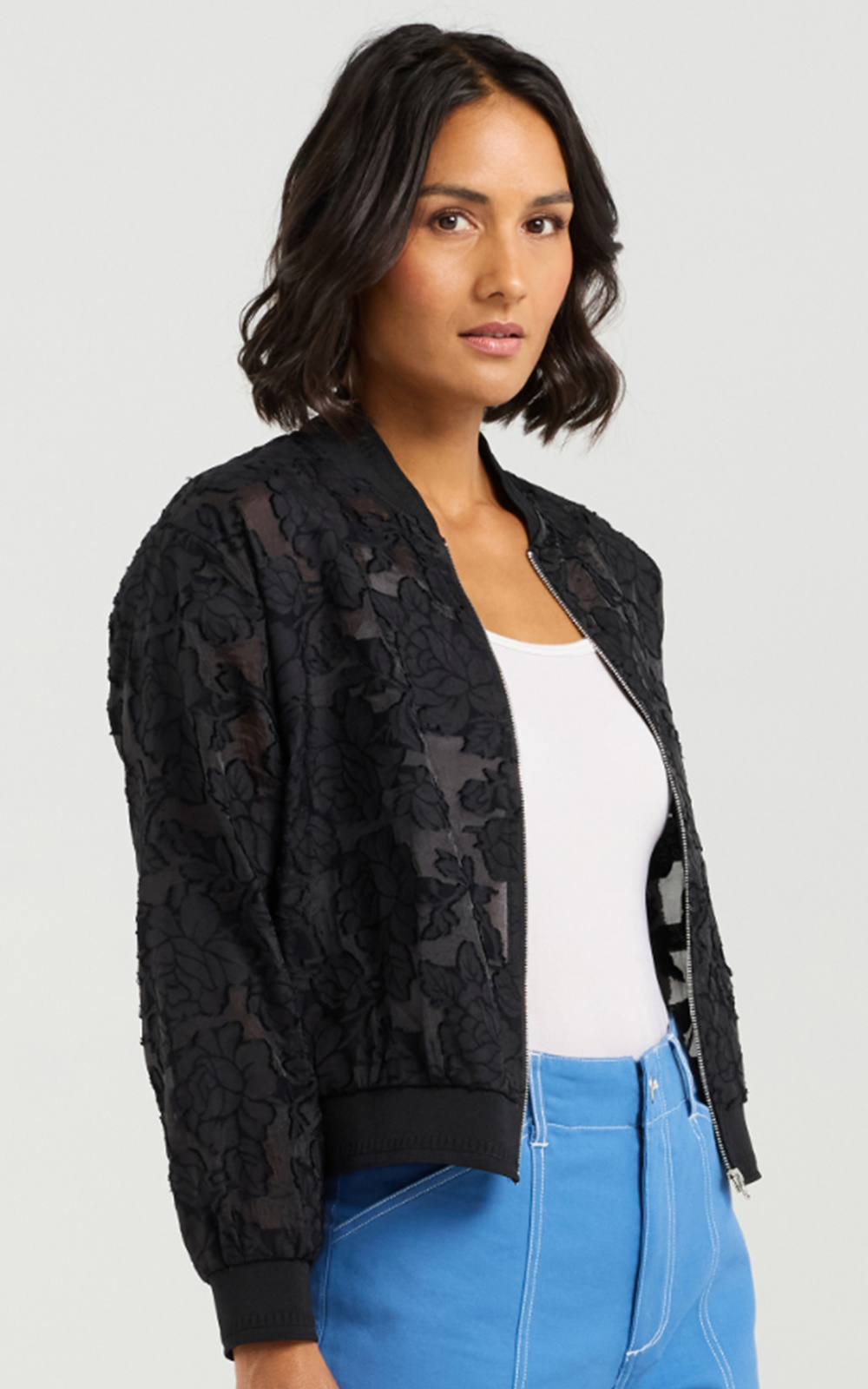 Skylar Bomber product photo.